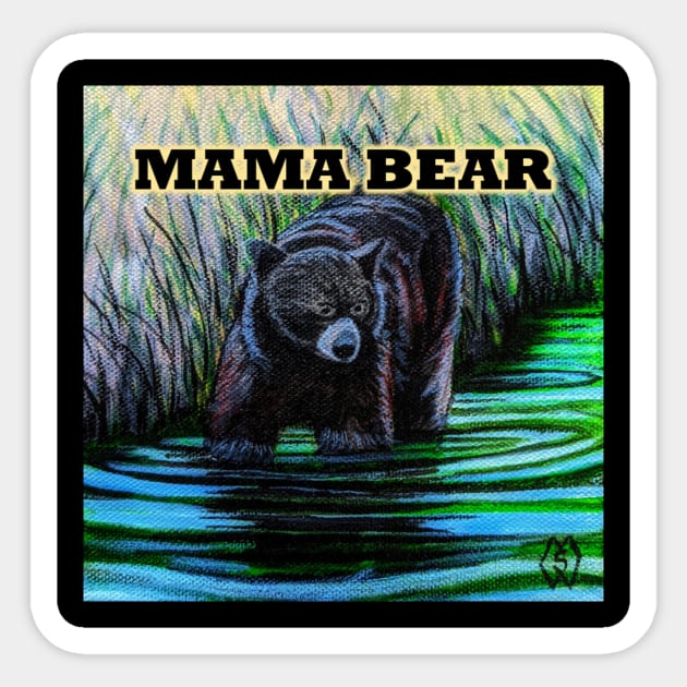 Mama Bear Sticker by Matt Starr Fine Art